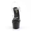 Pleaser - ASPIRE608 Sandale à bride à la cheville, Pole dance chaussures - Chaussures de pole dance - Noir/Transparent Product image